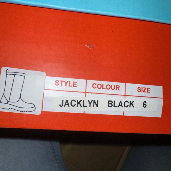 Modern Rush Womens Jacklyn Rain Boots in Black New In Box - Picture 12 of 14